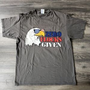 Zero Flocks Given Mens L Grey T-Shirt